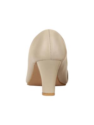 beige slip on pumps - 16768024 - Standard Image - 3