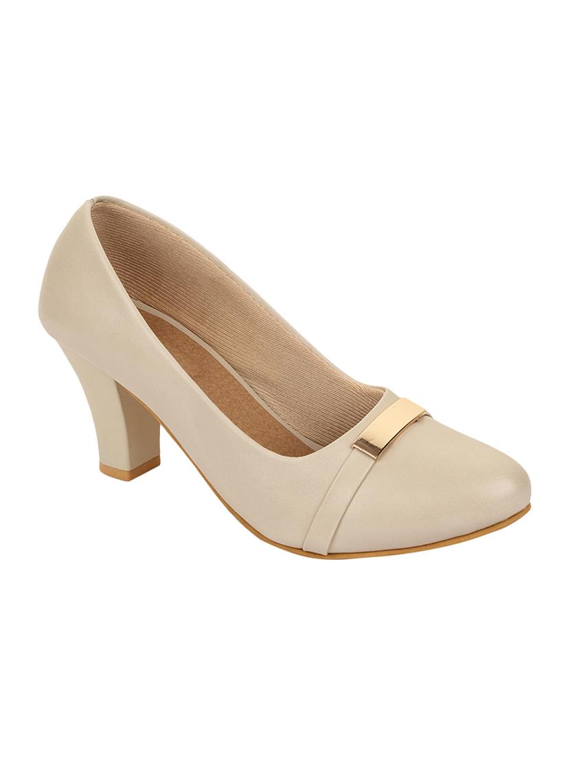 beige slip on pumps - 16768024 - Zoom Image - 1