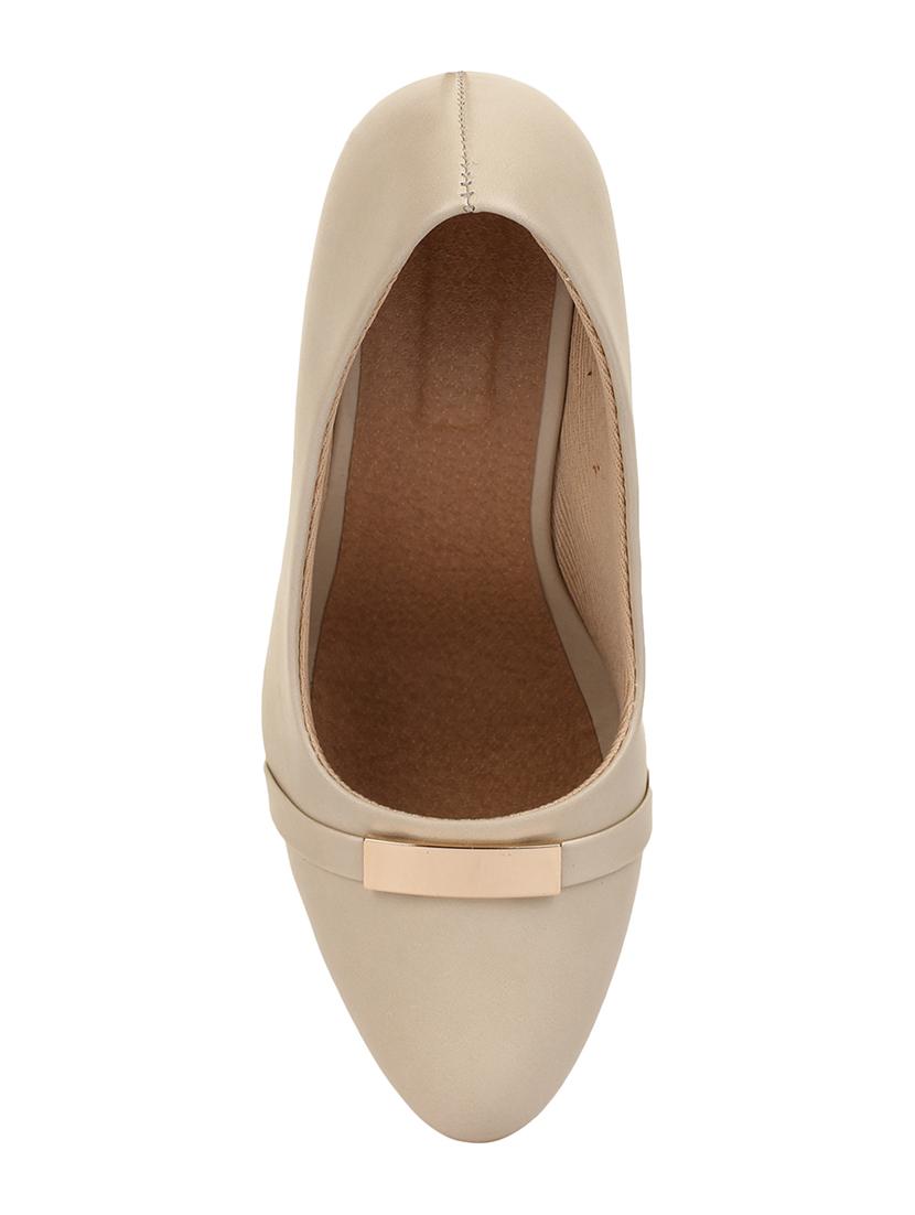 beige slip on pumps - 16768024 - Zoom Image - 4