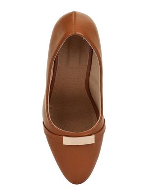 tan slip on pumps - 16768026 - Standard Image - 4