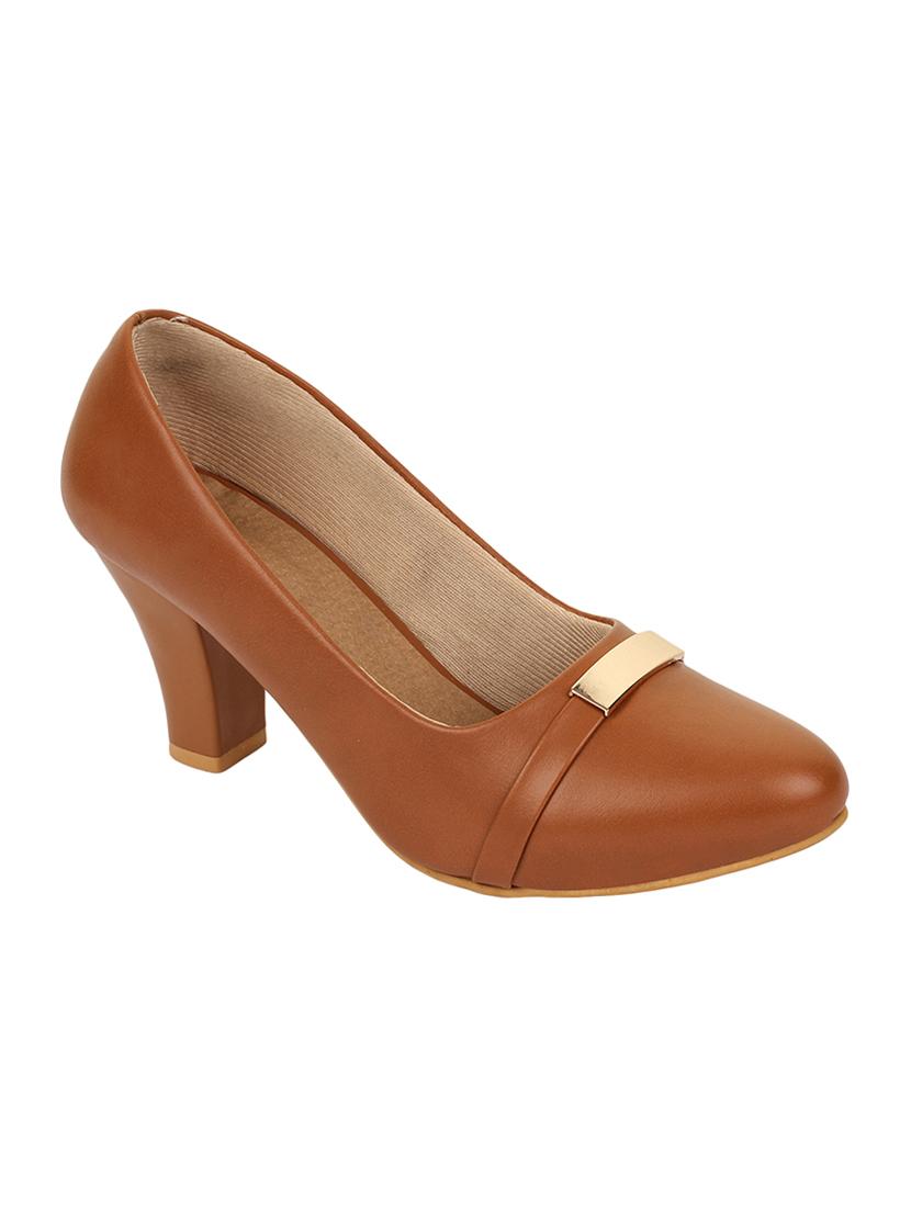 tan slip on pumps - 16768026 - Zoom Image - 1