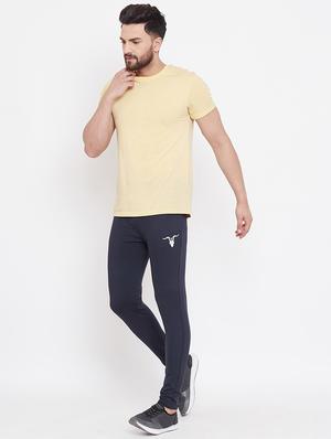 navy blue solid full length track pant - 16768078 - Standard Image - 5