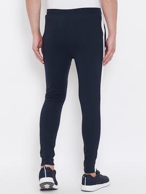 navy blue side taped full length track pant - 16768079 - Standard Image - 4