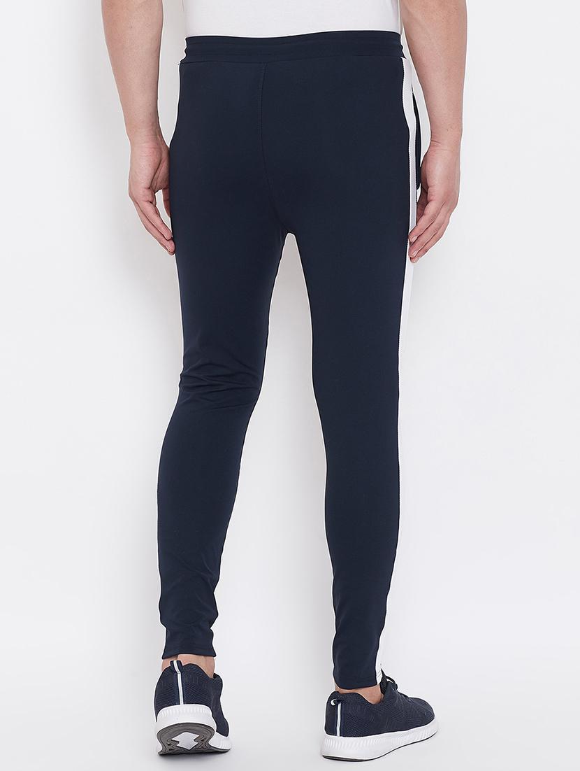 navy blue side taped full length track pant - 16768079 - Zoom Image - 4