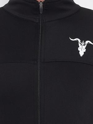 black solid casual jacket - 16768080 - Standard Image - 4