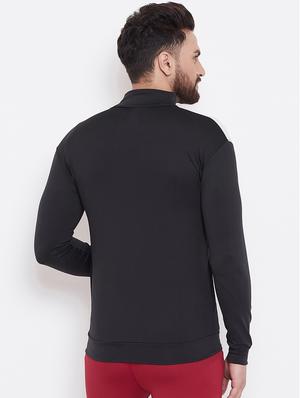 black color block casual jacket - 16768082 - Standard Image - 4