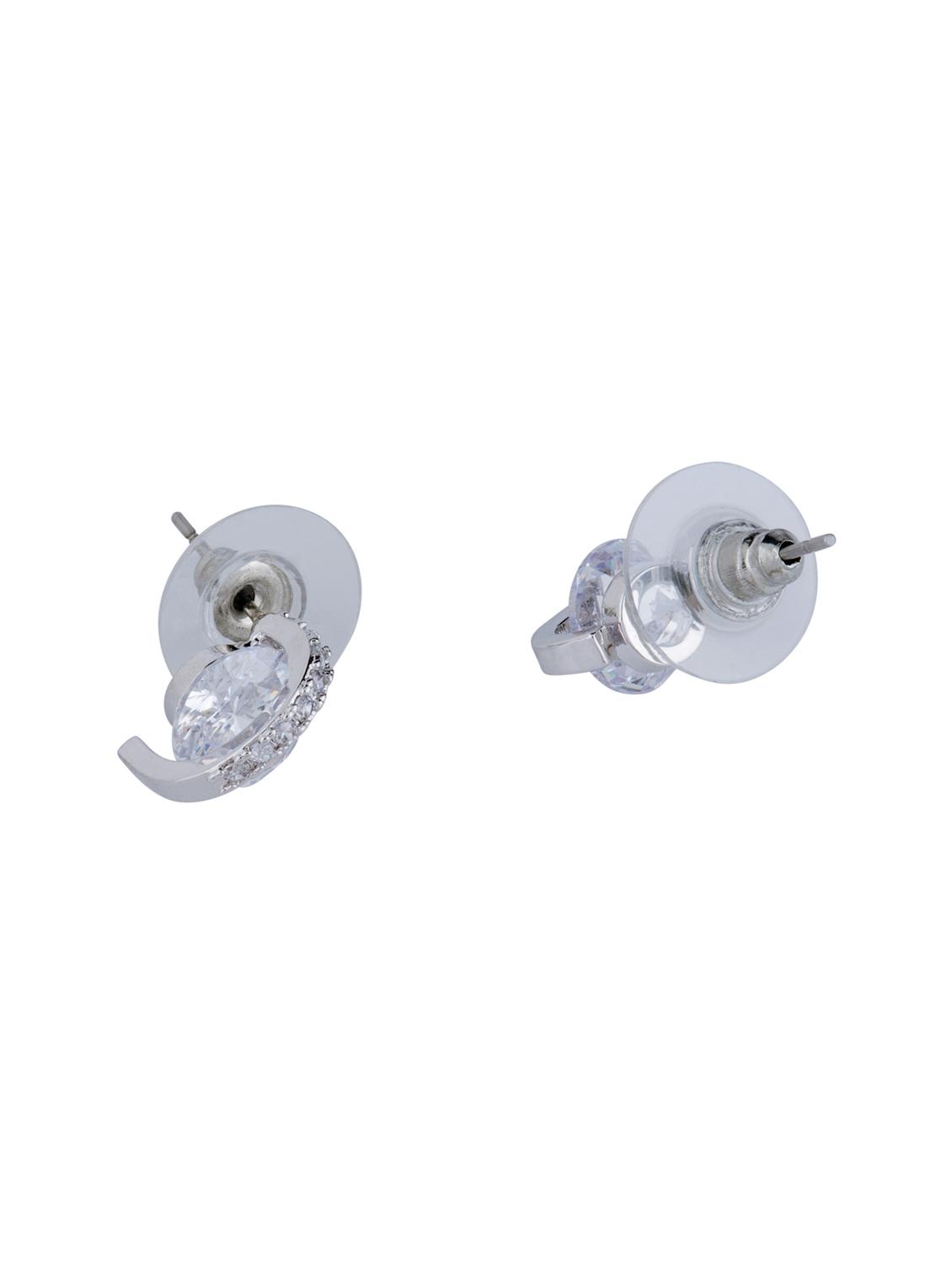 silver metal studs earring - 16768122 - Zoom Image - 2