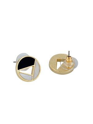 black metal studs earring - 16768146 - Standard Image - 2