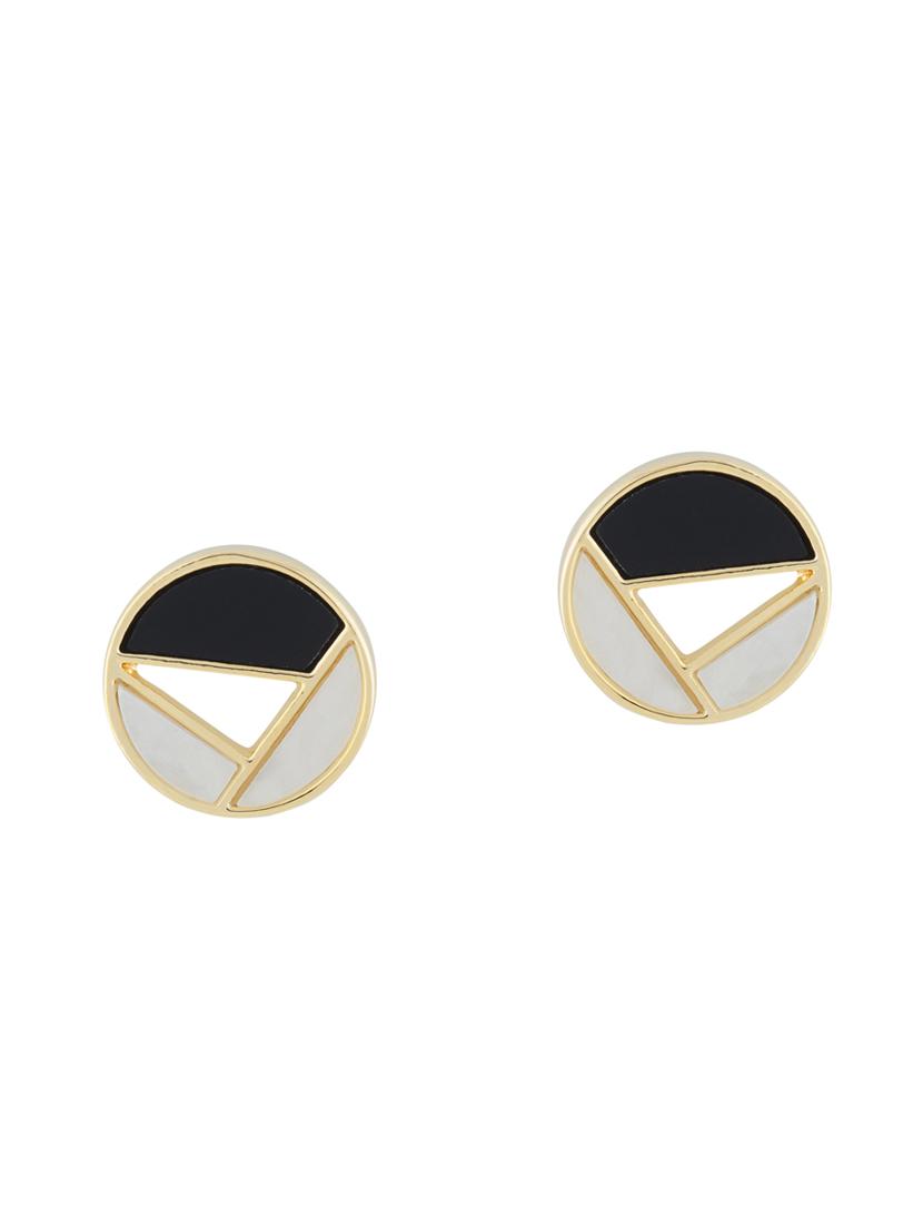 black metal studs earring - 16768146 - Zoom Image - 1