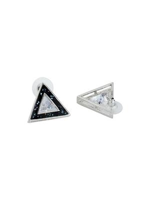 black metal studs earring - 16768161 - Standard Image - 2