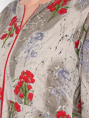 floral asymmetric kurta - 16769199 - Standard Image - 4