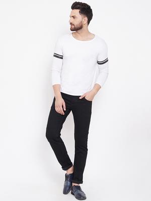 black plain denim jeans - 16769257 - Standard Image - 4