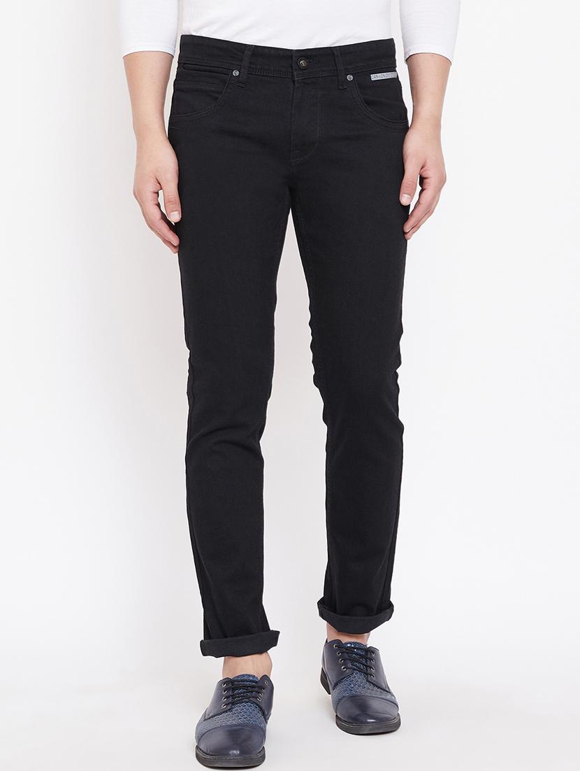 black plain denim jeans - 16769257 - Zoom Image - 1