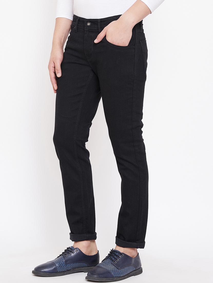 black plain denim jeans - 16769257 - Zoom Image - 2