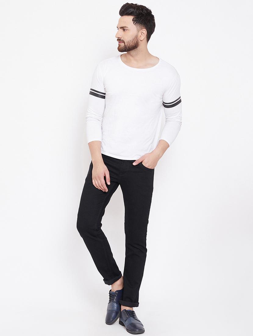 black plain denim jeans - 16769257 - Zoom Image - 4