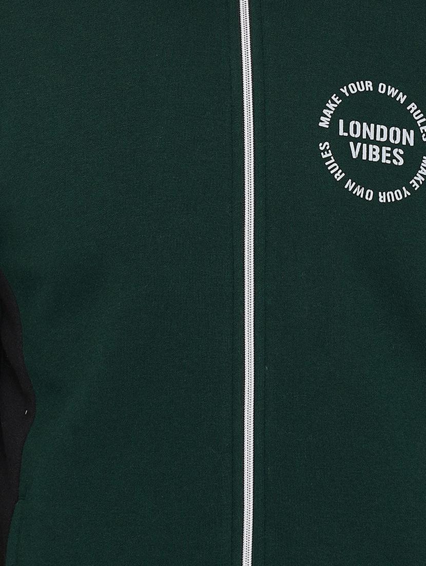 green color block casual jacket - 16769302 - Zoom Image - 5