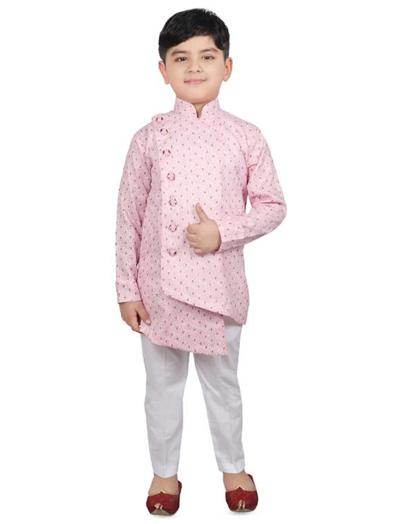 pink cotton kurta set - 16769451 - Zoom Image - 1