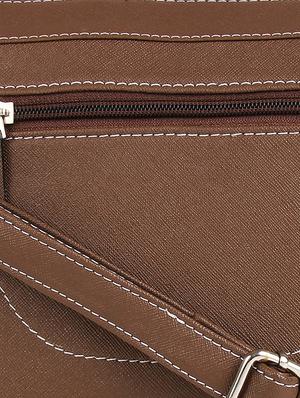 brown leatherette regular sling bag - 16769504 - Standard Image - 5