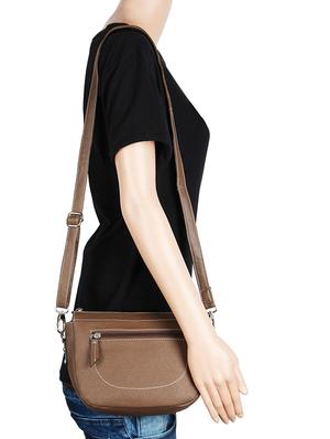 brown leatherette regular sling bag - 16769504 - Standard Image - 6