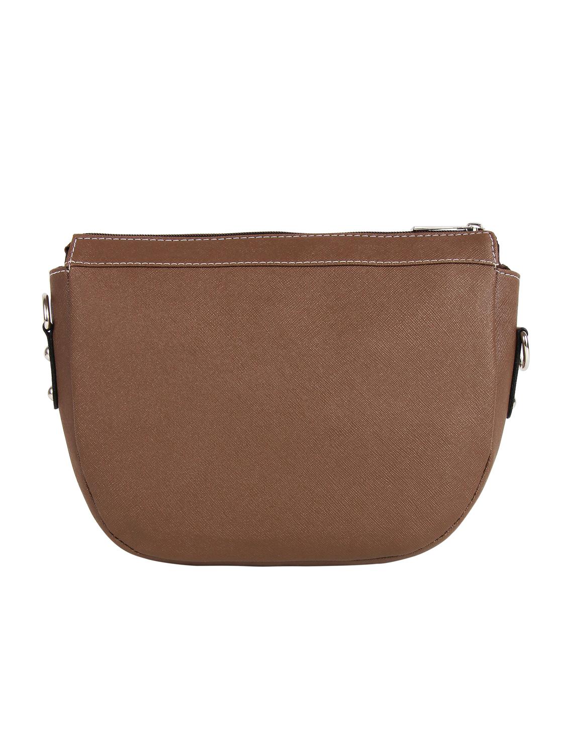 brown leatherette regular sling bag - 16769504 - Zoom Image - 2