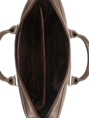 brown leatherette laptop bag - 16769519 - Standard Image - 3