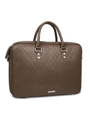 brown leatherette laptop bag - 16769519 - Standard Image - 4