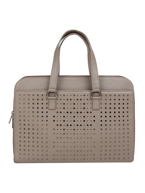 brown leatherette regular laptop bag - 16769525 - Standard Image - 1