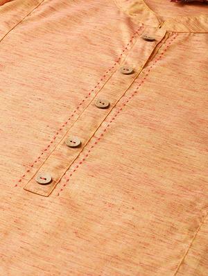 solid straight kurta - 16770017 - Standard Image - 5