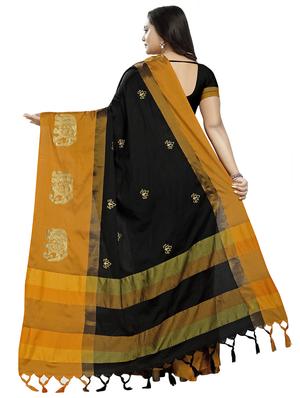 self design embroidered saree with blouse - 16770730 - Standard Image - 2