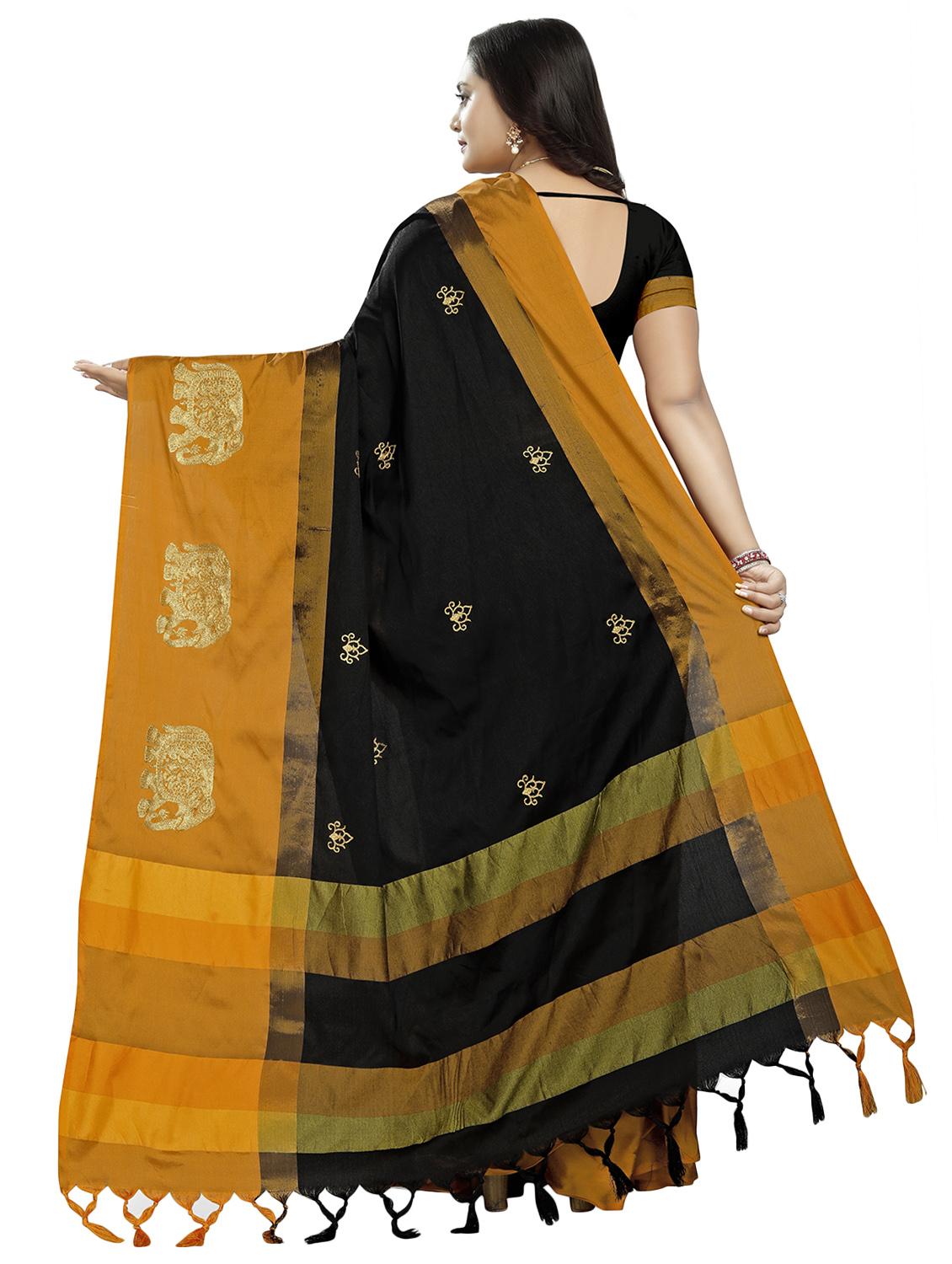 self design embroidered saree with blouse - 16770730 - Zoom Image - 2