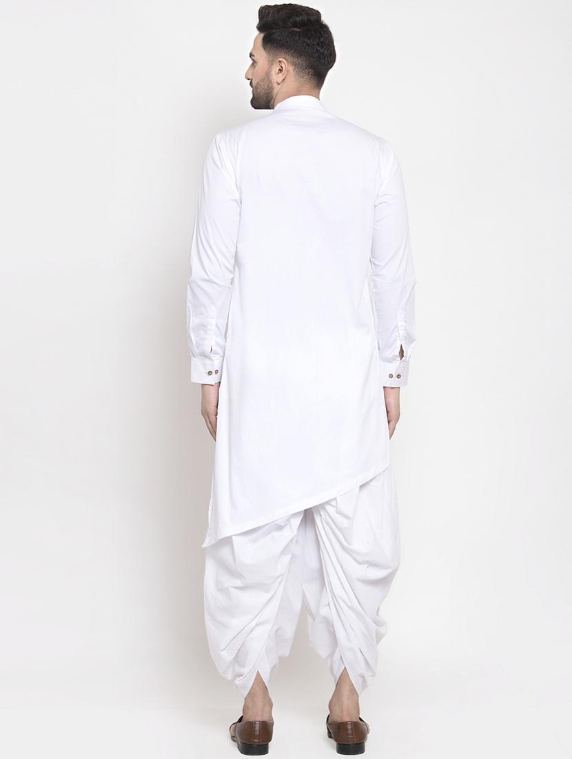 white solid asymmetric kurta - 16771774 - Zoom Image - 3