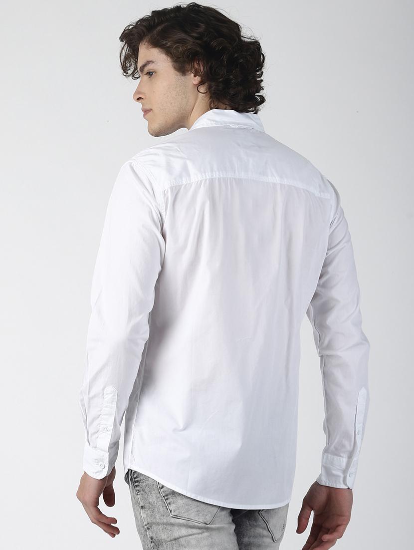 white printed casual shirt - 16771803 - Zoom Image - 3