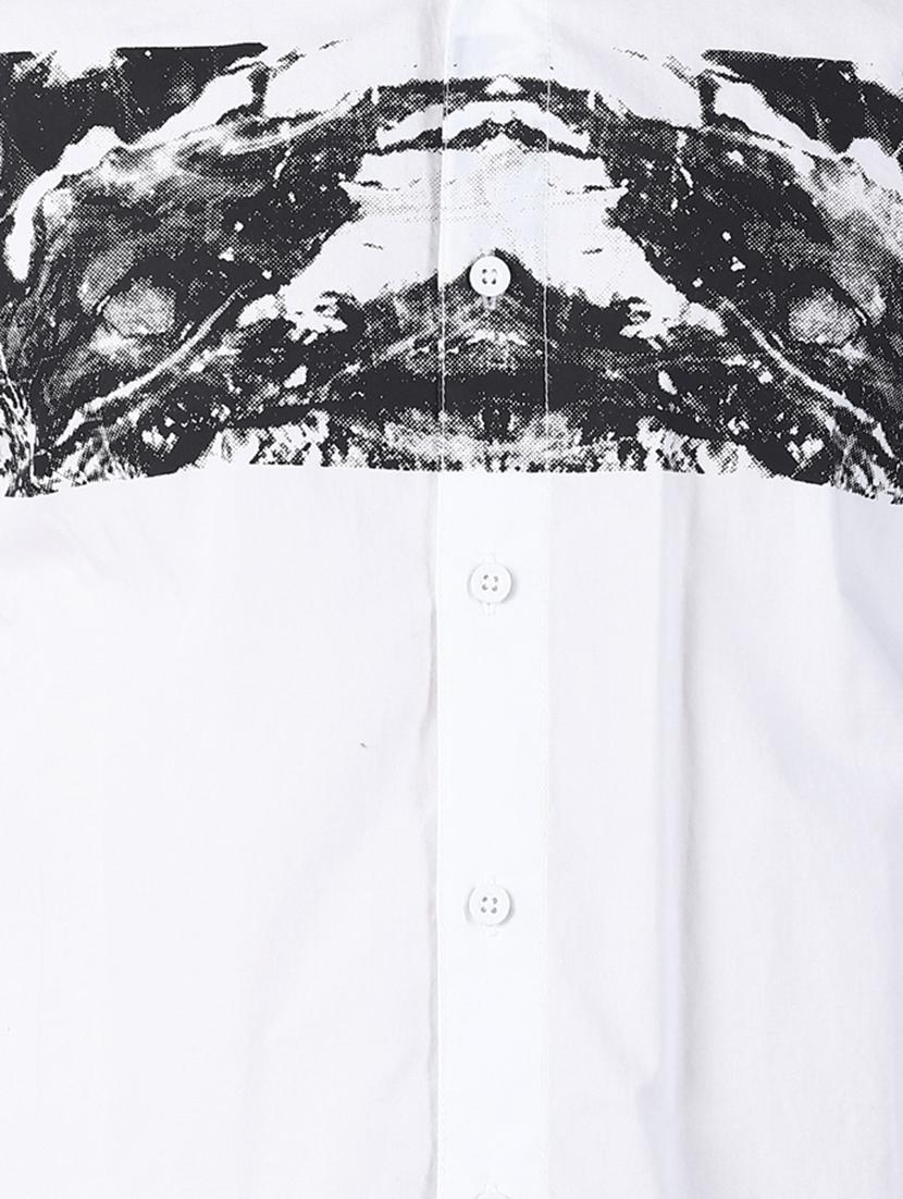 white printed casual shirt - 16771803 - Zoom Image - 5