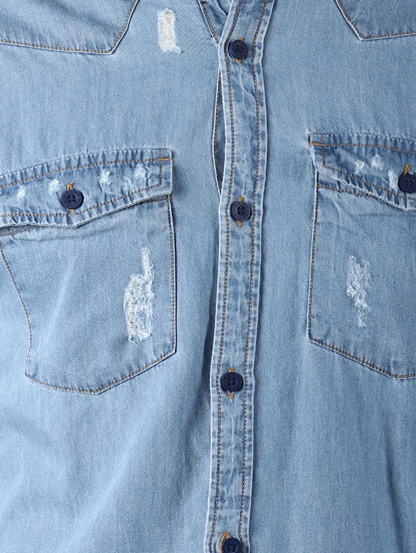 blue printed casual shirt - 16771806 - Zoom Image - 4