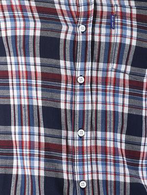 blue checkered casual shirt - 16771812 - Standard Image - 5