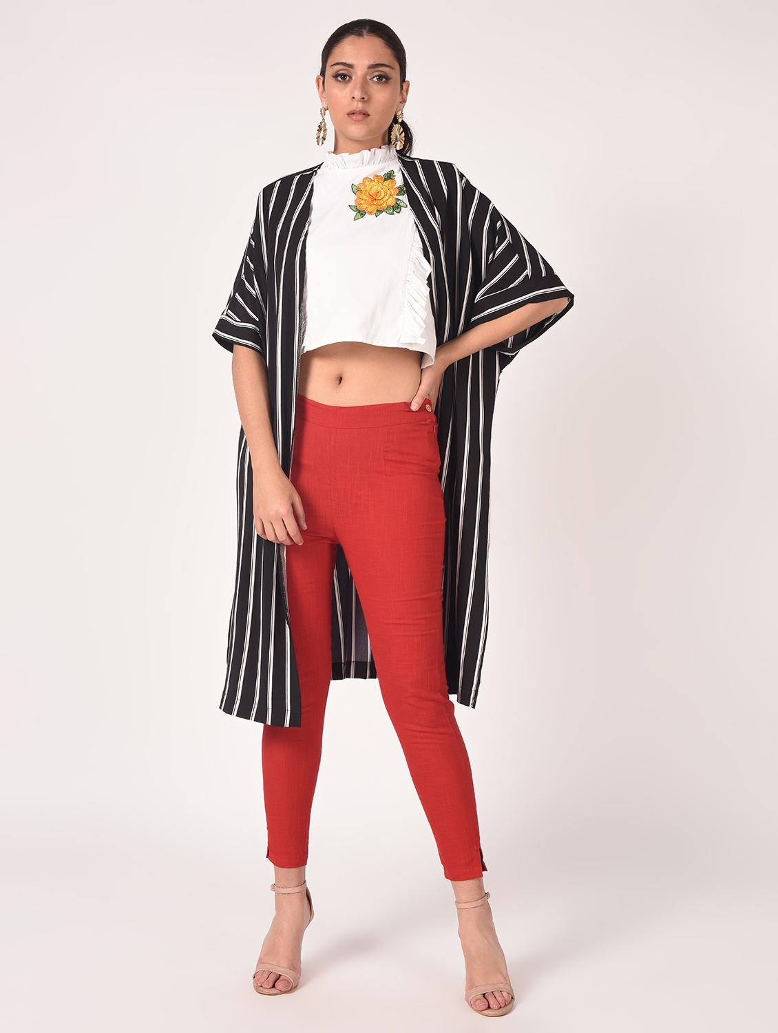 mid rise flat front trouser - 16773366 - Zoom Image - 1