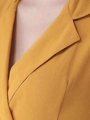 tie front lapel neck jumpsuit - 16773400 - Standard Image - 4