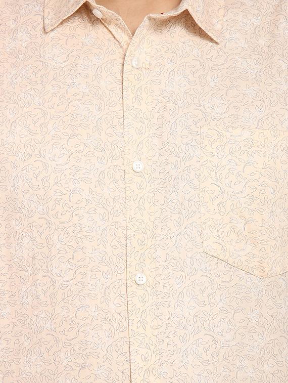 orange printed formal shirt - 16773465 - Zoom Image - 5