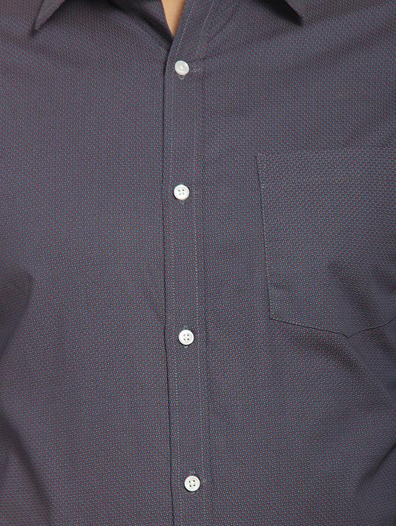 grey printed formal shirt - 16773468 - Zoom Image - 5