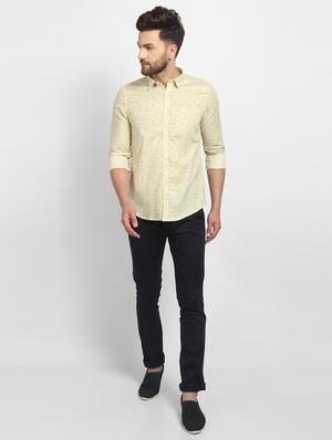 yellow printed casual shirt - 16773505 - Standard Image - 4