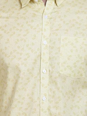 yellow printed casual shirt - 16773505 - Standard Image - 5