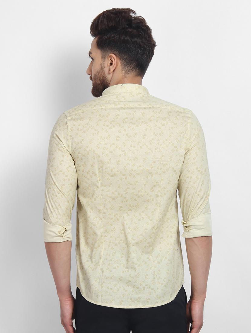 yellow printed casual shirt - 16773505 - Zoom Image - 3