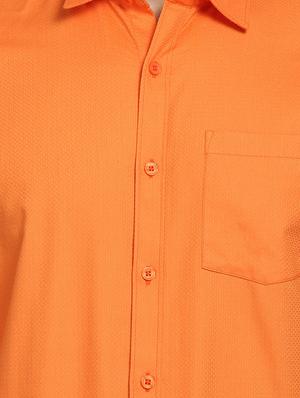 orange self design casual shirt - 16773658 - Standard Image - 5