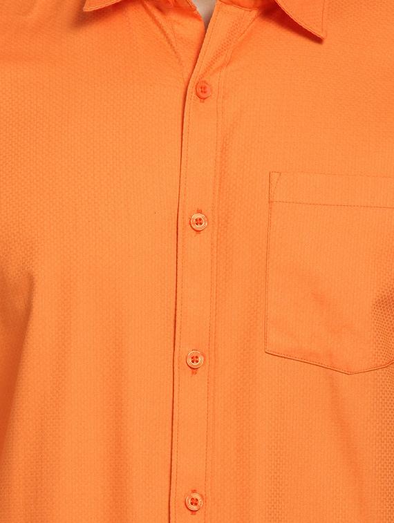 orange self design casual shirt - 16773658 - Zoom Image - 5