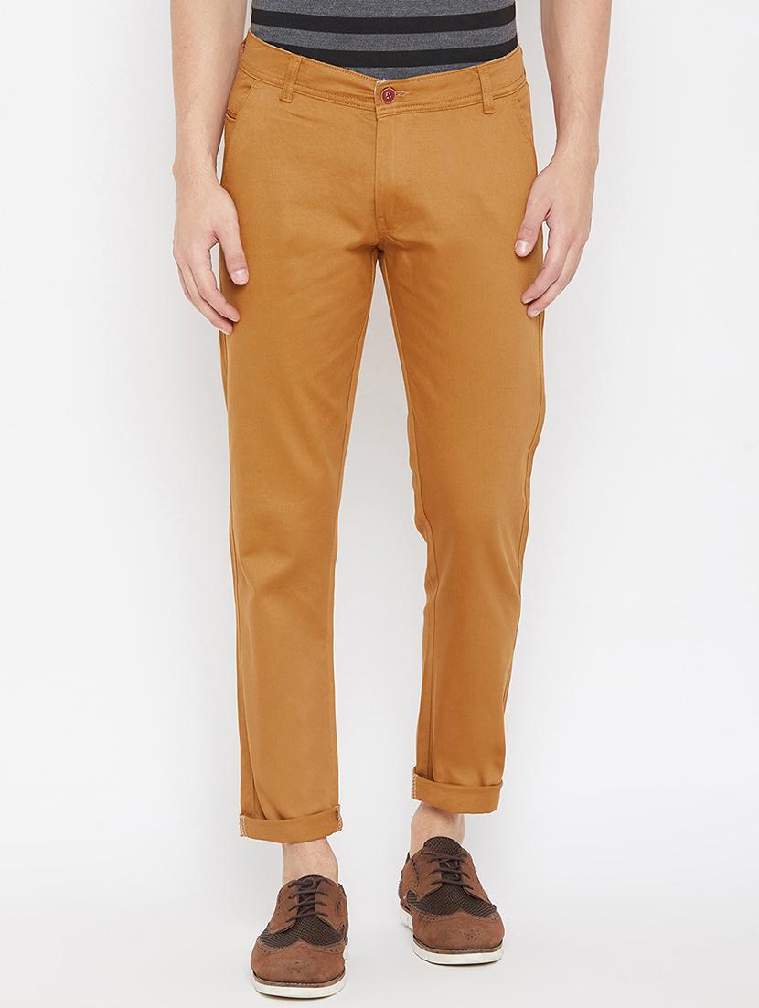 brown solid chinos - 16773758 - Zoom Image - 1