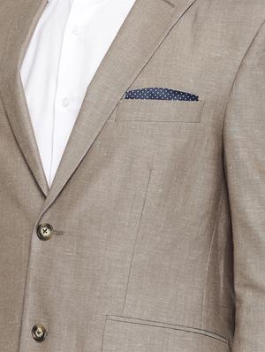 brown solid single breasted suit - 16773964 - Standard Image - 5