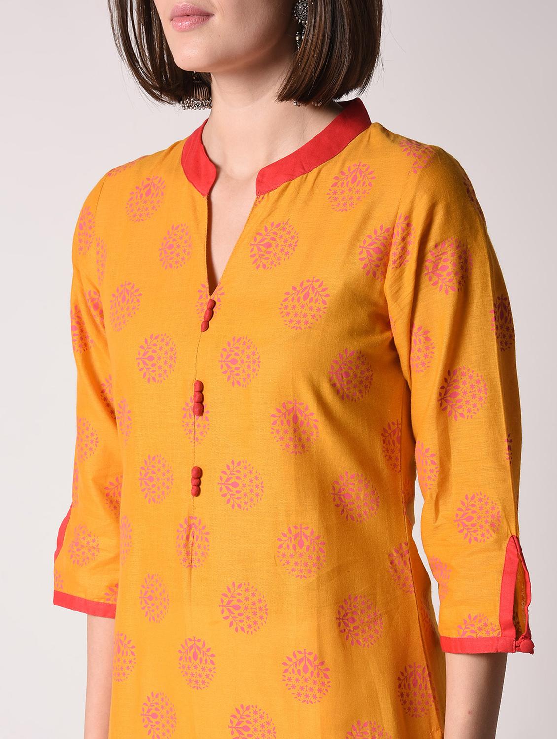printed straight kurta - 16773995 - Zoom Image - 5