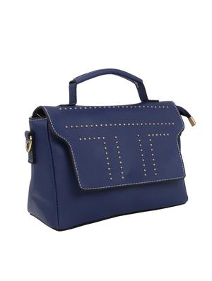 blue solid regular sling bag - 16774053 - Standard Image - 4