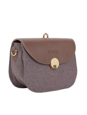 purple leatherette regular sling bag - 16774065 - Standard Image - 4