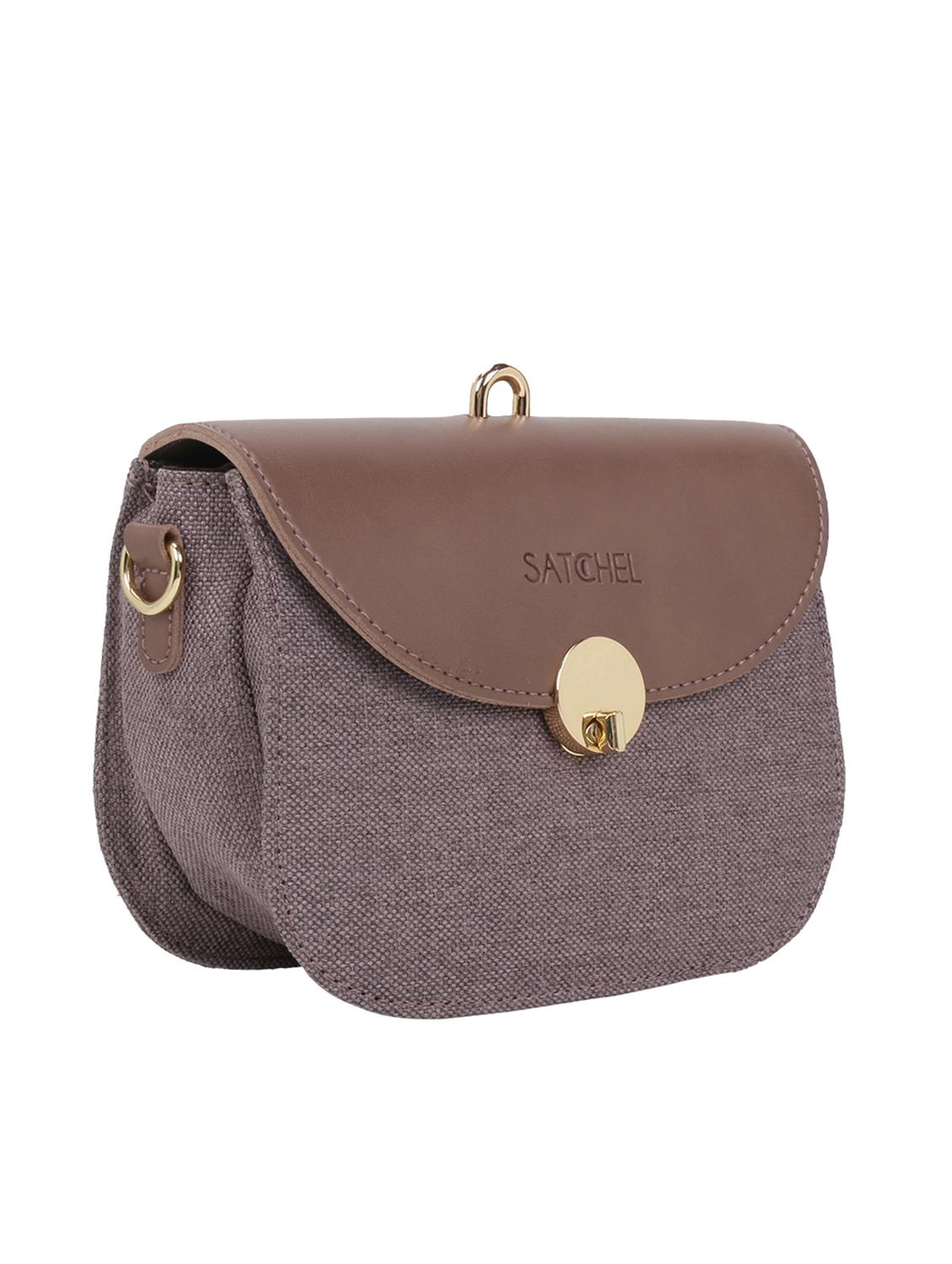 purple leatherette regular sling bag - 16774065 - Zoom Image - 4